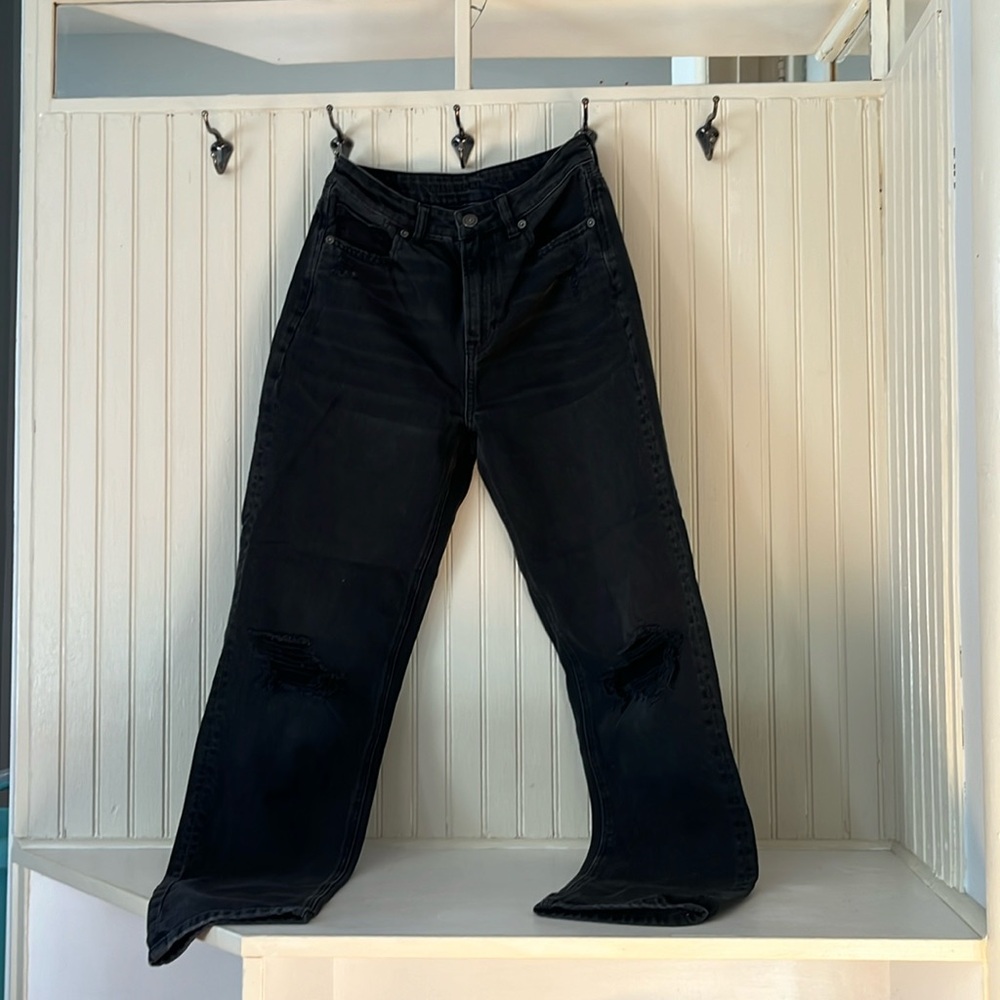 Black Ripped American Eagle Jeans